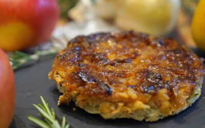 Tartelette tatin  à l’oignon doux des Cévennes version salée
