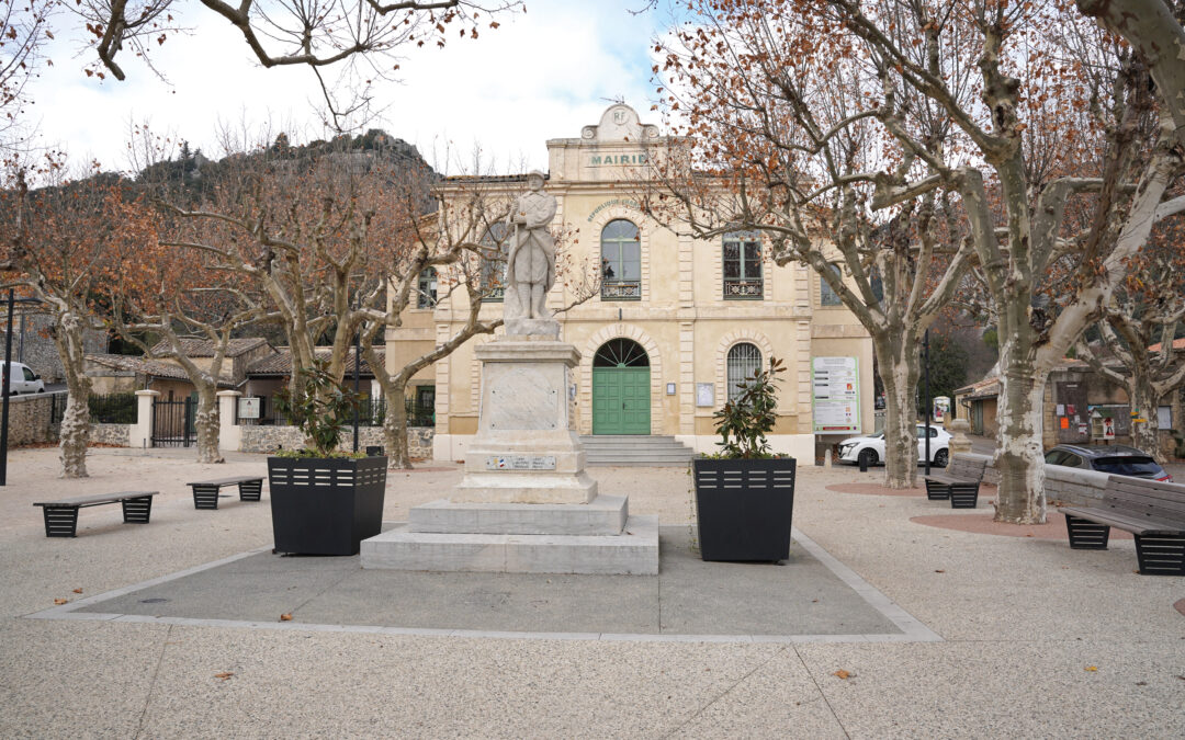 Canton de Quissac : Corconne, des rues aux abords de la place de la Mairie réaménagées